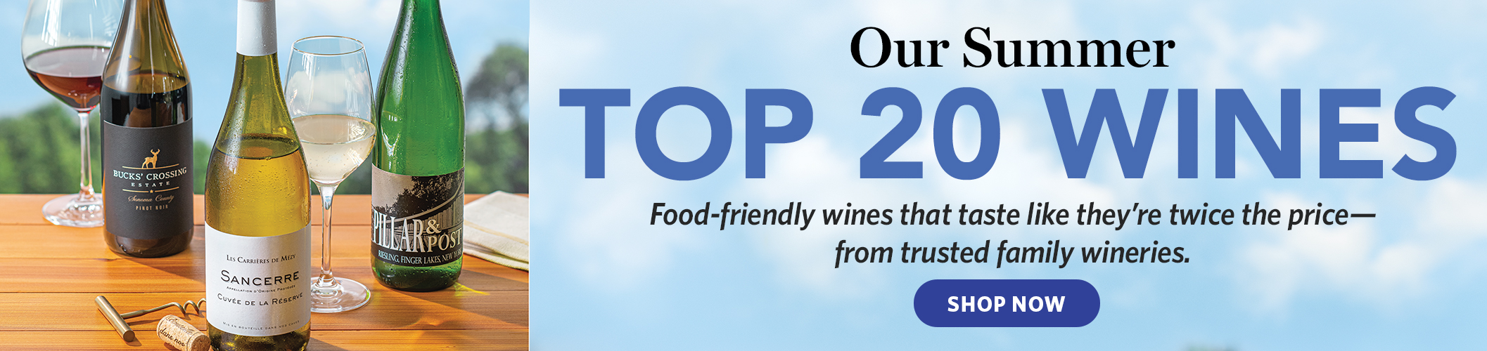 Our summer top twenty wines